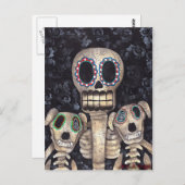 Carte Postale Mes chiens et moi (Devant / Derrière)