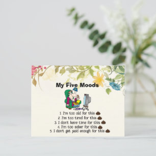 Carte postale Mes Cinq Modes