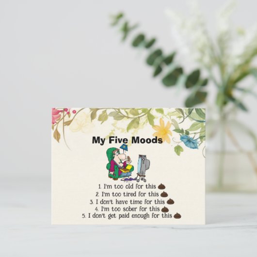 Carte postale Mes Cinq Modes (Debout devant)