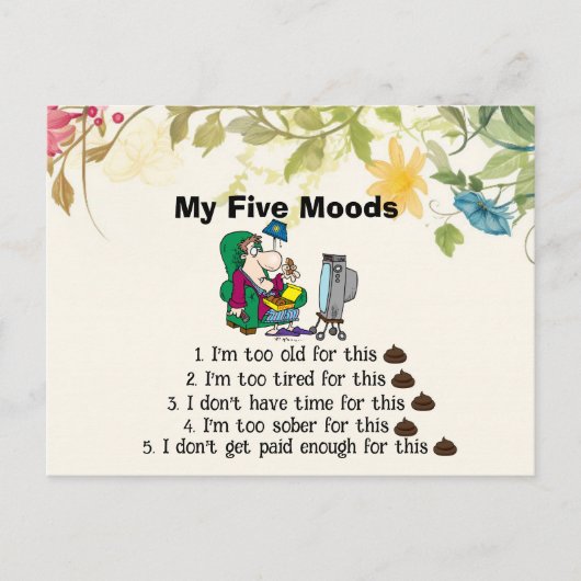 Carte postale Mes Cinq Modes (Devant)