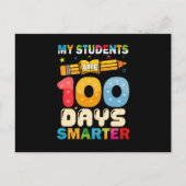Carte Postale Mes Étudiants Sont 100 Jours Enseignant Smarter (Devant)