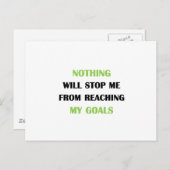 Carte Postale Mes objectifs (Devant / Derrière)