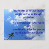 Carte Postale Mes pensées (Devant)