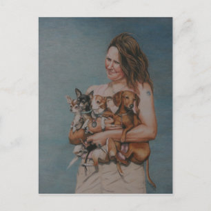 Carte Postale Mes quatre Secours Art Post Card