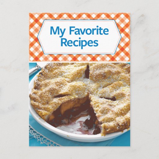 Carte Postale Mes recettes favorites (Devant)