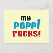 Carte Postale Mes T-shirts et Cadeaux My Poppi Rocks (Devant)