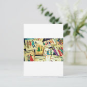 Carte Postale mes vieux motifs à coudre (Debout devant)