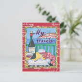 Carte postale Mes voyages (Debout devant)