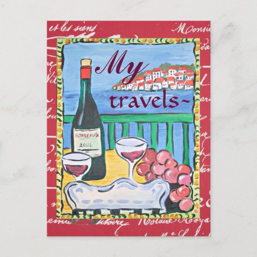 Carte postale Mes voyages (Devant)