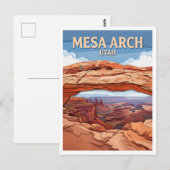 Carte Postale Mesa Arch Moab Utah (Devant / Derrière)