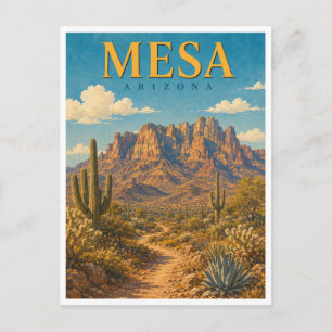 Carte Postale Mesa Arizona Montagnes Superstition GeoSaga