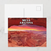 Carte Postale Mesa Arizona Pour Le Voyage De Souve (Devant / Derrière)