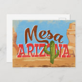 Carte Postale Mesa Arizona Vintage voyage (Devant / Derrière)