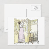 Carte Postale Mesdames accomplies, Jane Austen Pride & Préjugés (Devant / Derrière)