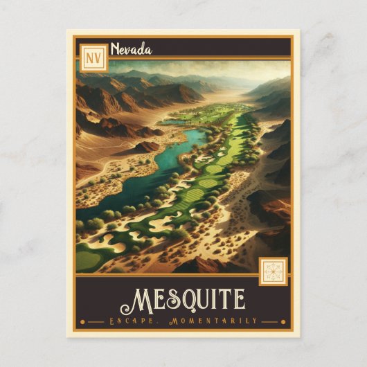 Carte Postale Mesquite, Nevada | Vintage (Devant)