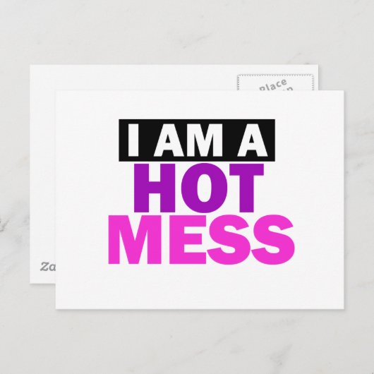 CARTE POSTALE MESS À CHAUD (Devant / Derrière)