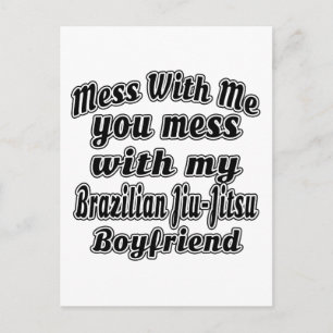 Carte Postale Mess With Me You Mess With My Brazil Jiu-Jitsu