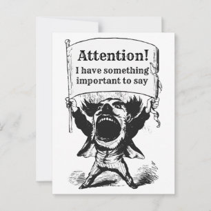 Carte Postale Message aux responsables élus