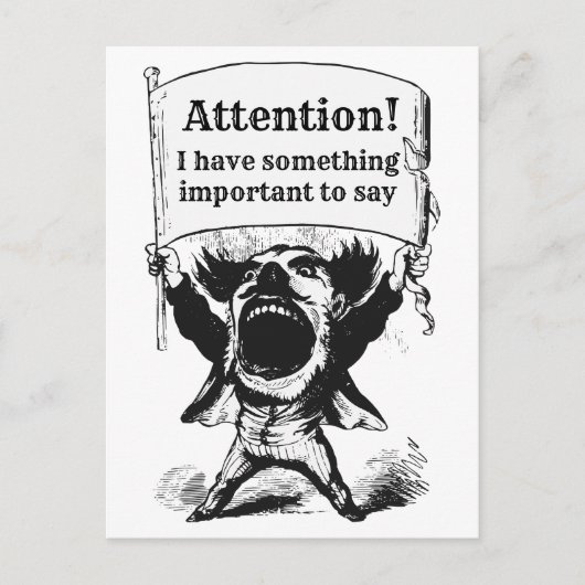 Carte Postale Message aux responsables élus (Devant)