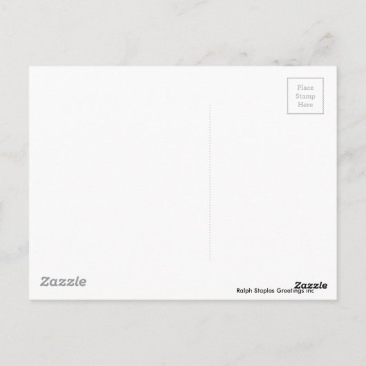 Carte Postale Message contre les abus (Dos)
