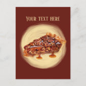 Carte Postale Message d'ajout de tarte peche (Devant)