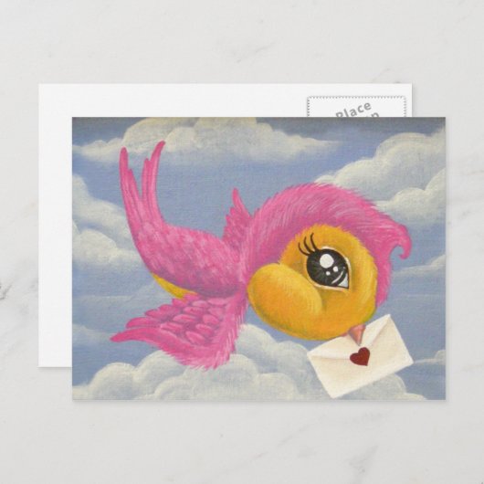 Carte postale Message d'amour (Devant / Derrière)