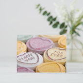 Carte Postale Message d'amour de bonbons (Debout devant)