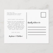 Carte Postale Message d'amour et de remerciement pour des photos (Dos)