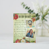 Carte Postale Message d'amour romantique en collage de photos vi (Debout devant)