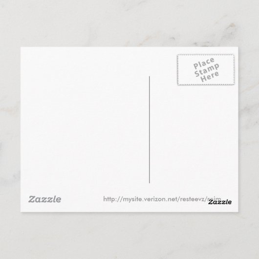 Carte Postale Message dans le sable (Dos)