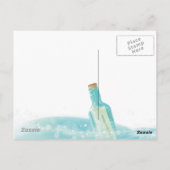 Carte Postale Message dans une bouteille (Dos)
