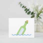 Carte Postale Message dans une bouteille (Debout devant)