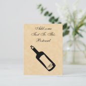 Carte Postale Message dans une bouteille. (Debout devant)