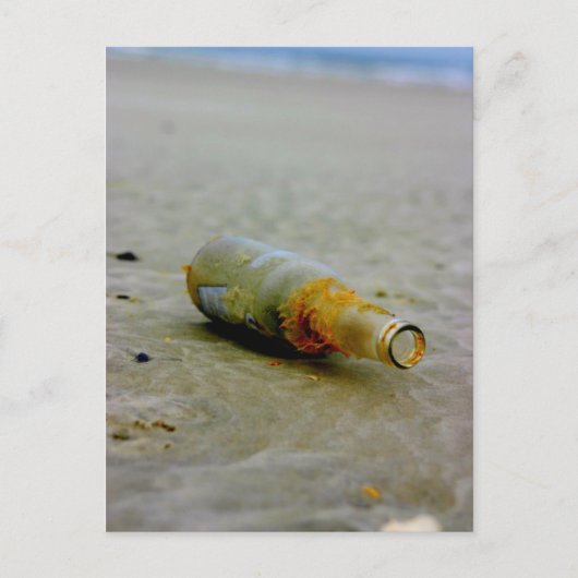 Carte Postale Message dans une bouteille (Devant)