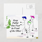 Carte Postale Message de course motivationnel (Devant / Derrière)