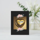 Carte Postale message de félicitations doux pour la remise des d (Debout devant)