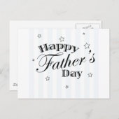 Carte Postale Message de Fête des pères heureux (Devant / Derrière)