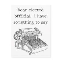 Message de l'ancienne machine à écrire aux respons