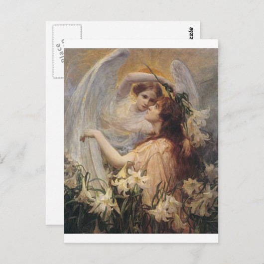 Carte Postale *Message de l'ange* par George Hillyard Swinstead (Devant / Derrière)