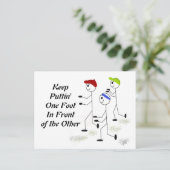 Carte Postale Message de motivation pour la course (Debout devant)