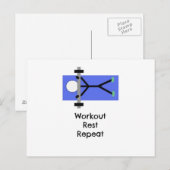 Carte Postale Message de motivation pour la forme physique (Devant / Derrière)