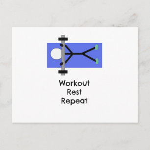 Carte Postale Message de motivation pour la forme physique