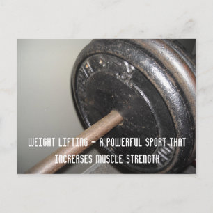 Carte Postale Message de motivation pour la musculation