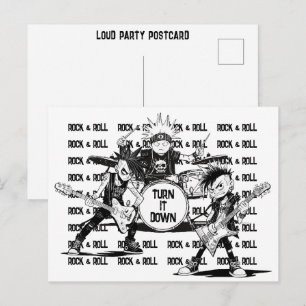 Carte Postale Message de réduction de bruit excessif pour voisin