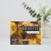 Carte Postale Message de remerciement personnalisé pour la fête (Debout devant)