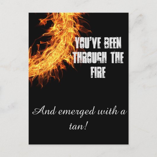 Carte Postale Message de survivant inspirant (Devant)