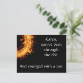 Carte Postale Message de survivant inspirant (Debout devant)