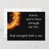 Carte Postale Message de survivant inspirant (Devant / Derrière)