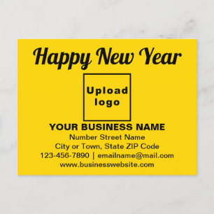 Carte Postale Message de voeux pour le Nouvel An d'affaires sur