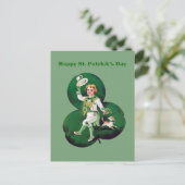 Carte Postale Message du cool Saint Patrick (Debout devant)